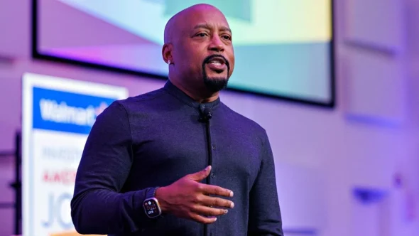 Daymond John at an Walmart Event